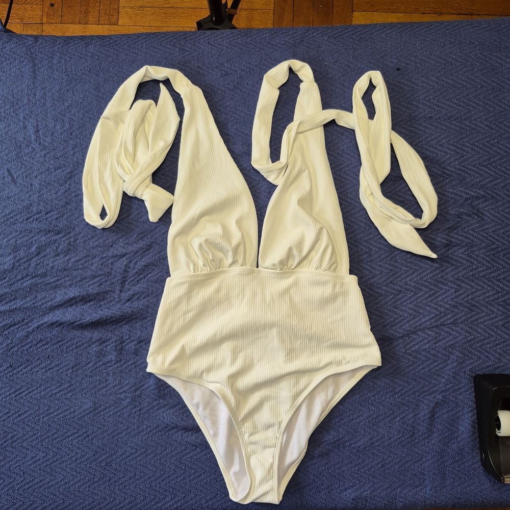 Elegant Cream Swimsuit